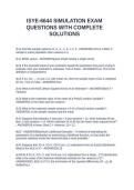 ISYE 6644 EXAM BUNDLE QUESTIONS WITH COMPLETE SOLUTIONS 2026