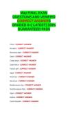 Map FINAL EXAM QUESTIONS AND VERIFIED CORRECT ANSWERS GRADED A&plus; -LATEST 2026-2027- 100- GUARANTEED PASS&period;docx&NewLine;&NewLine;