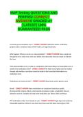 MAP Testing Exam QUESTIONS AND VERIFIED CORRECT ANSWERS GRADED A&plus; -LATEST 2026-2027- 100- GUARANTEED PASS&period;docx&NewLine;&NewLine;