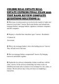 COLIBRI REAL ESTATE REAL&NewLine;ESTATE EXPRESS FINAL EXAM 2026&NewLine;TEST BANK REVIEW COMPLETE&NewLine;QUESTIONS SOLUTIONS A&plus;&NewLine;