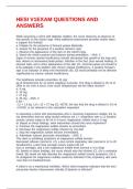HESI V1EXAM QUESTIONS AND ANSWERS