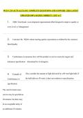 WGU C215 ACTUAL EXAM&vert;  COMPLETE QUESTIONS AND ANSWERS &vert; 2026 LATEST UPDATED&vert; 100&percnt; RATED CORRECT &vert; GET A&plus;&excl;&excl;