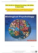 Test Bank For Biological Psychology&comma; 14th Edition&comma; James W&period; Kalat &vert;&vert; Complete Guide A&plus;&vert;&vert;Latest Update 2026