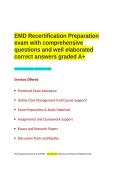 EMD Recertification Preparation exam with comprehensive questions and well elaborated correct answers graded A&plus;&period;