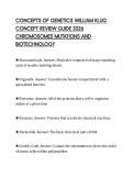 CONCEPTS OF GENETICS WILLIAM KLUG&NewLine;CONCEPT REVIEW GUIDE 2026&NewLine;CHROMOSOMES MUTATIONS AND&NewLine;BIOTECHNOLOGY