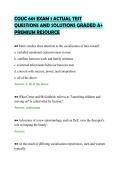 COUC 601 EXAM 1 ACTUAL TEST&NewLine;QUESTIONS AND SOLUTIONS GRADED A&plus;&NewLine;PREMIUM RESOURCE