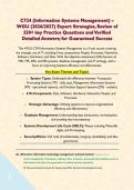 C724 &lpar;Information Systems Management&rpar; &ndash; WGU &lpar;2026&sol;2027&rpar; Expert Strategies&comma; Review of 250&plus; key Practice Questions and Verified Detailed Answers&semi; for Guaranteed Success&NewLine;&NewLine;