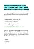 COUC 601 FINAL EXAM PREP EXAM&NewLine;SCRIPT COMPREHENSIVE STUDY GUIDE&NewLine;QUESTIONS WITH ACCURATE SOLUTIONS