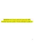NEBOSH IGC Exam with all Correct & 100&percnt; Verified Answers &vert;Latest Version &vert;Already Graded A&plus;