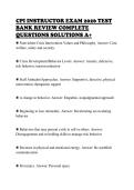 CPI INSTRUCTOR EXAM 2026 TEST&NewLine;BANK REVIEW COMPLETE&NewLine;QUESTIONS SOLUTIONS A&plus;&NewLine;