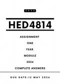 UNISA HED & RSE Honours Module Bundle &lpar;4800 Level&rpar;