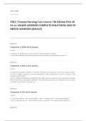 TNCC trauma assessment EXAM A&plus; GRADE ASSURED COMPLETE SOLUTIONS AND VERIFIED ANSWERS