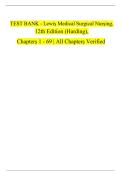 Lewis Medical-Surgical Nursing Test Bank &vert; Harding 12th Edition &vert; Chapters 1&ndash;69 Verified Q&A