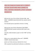 HPA 332 EXAM &num;3 EXAM WITH CORRECT &NewLine;ACTUAL QUESTIONS AND CORRECTLY &NewLine;WELL DEFINED ANSWERS LATEST ALREADY &NewLine;GRADED A&plus; 