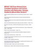 MDAST 320 Exam Newest Exam Complete Questions and Correct Answers with Rationales &vert; Already Graded A&plus;&vert;&vert;Brand New Version&excl;&excl;