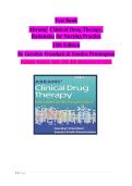 Clinical Drug Therapy Test Bank &vert; Abrams 13th Edition &vert; Frandsen Pennington &vert; Ch 1&ndash;61 Q&A&NewLine;
