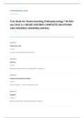 Huether McCance pathophysiology EXAM A&plus; GRADE ASSURED COMPLETE SOLUTIONS AND VERIFIED ANSWERS
