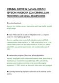 CRIMINAL JUSTICE IN CANADA COLIN H&NewLine;REVISION HANDBOOK 2026 CRIMINAL LAW&NewLine;PROCESSES AND LEGAL FRAMEWORKS&NewLine;