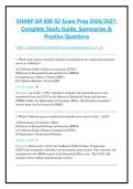 SHARP AR 600‑52 Exam Prep 2026&sol;2027 &ndash; 300 Practice Questions with Verified Answers & Rationales &lpar;Sexual Harassment&sol;Assault Response & Prevention&rpar;