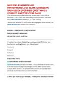 NUR 2063 ESSENTIALS OF PATHOPHYSIOLOGY EXAM 2 2026&sol;2027 &vert; RASMUSSEN &vert; VERIFIED QUESTIONS & CORRECT ANSWERS TEST BANK