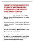 PSYC 2070 MIDTERM EXAM EXAM WITH &NewLine;CORRECT ACTUAL QUESTIONS AND &NewLine;CORRECTLY WELL DEFINED ANSWERS &NewLine;LATEST ALREADY GRADED A&plus;