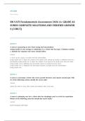 VATI RN fundamentals proctored EXAM A&plus; GRADE ASSURED COMPLETE SOLUTIONS AND VERIFIED ANSWERS