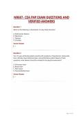 NR667- CEA FNP EXAM QUESTIONS AND VERIFIED ANSWERS