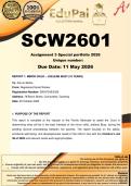 SCW2601 Assignment 3  &lpar;SPECIAL PORTFOLIO&rpar; Semester 1 2026 - DUE 11 May 2026
