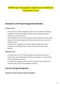 APM Project Management Qualification Handbook &vert;Guaranteed to Pass