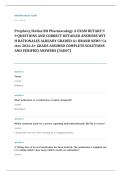 Prophecy pharmacology EXAM A&plus; GRADE ASSURED COMPLETE SOLUTIONS AND VERIFIED ANSWERS