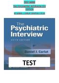 Psychiatric Interview Test Bank &vert; Carlat 5th Edition &vert; Chapters 1&ndash;35 Q&A