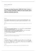 Portage Learning CHEM 103 chemistry EXAM A&plus; GRADE ASSURED COMPLETE SOLUTIONS AND VERIFIED ANSWERS