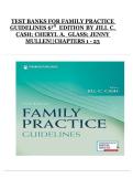 Family Practice Guidelines &lpar;6th Edition&rpar; by Jill C&period; Cash&comma; Cheryl A&period; Glass&comma; Jenny Mullen &ndash; Test Banks Chapters 1&ndash;23