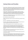 Hockey Rules and Penalties REVISED AND UPDATED FOR 2026&sol;2027 ACTUAL EXAM COMPLETE QUESTIONS AND CORRECT DETAILED ANSWERS &lpar;VERIFIED ANSWERS&rpar; &vert;ALREADY GRADED A&plus;&vert;&vert;BRAND NEW&excl;&excl;&NewLine;