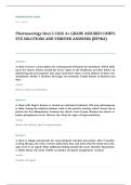 NURS 613 advanced pharmacology EXAM A&plus; GRADE ASSURED COMPLETE SOLUTIONS AND VERIFIED ANSWERS