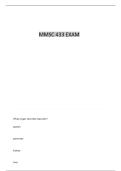 MMSC 433 QUIZ 1 QUESTIONS AND VERIFIED ANSWERS
