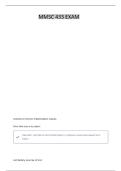 MMSC 433 EXAM 1 ALREADY GRADED 100&percnt; PASS&vert; LATEST &excl;