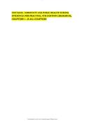 TEST BANK - COMMUNITY AND PUBLIC HEALTH NURSING EVIDENCE FOR PRACTICE&comma; 4TH EDITION &lpar;DEMARCO&rpar;&comma; CHAPTERS 1 - 25 ALL CHAPTERS 