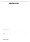 MMSC 433 EXAM 2 ALREADY GRADED A&plus; 100&percnt; PASS
