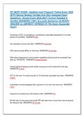 RC NERC EXAM&vert;  Updated most Frequent Tested Exam 2026 &NewLine;WITH Recent Newest Verified And Well Analyzed Exam &NewLine;Questions  &lpar;Actual Exam 2026-2027&rpar; Correct Detailed & &NewLine;Verified ANSWERS &lpar;100&percnt; Accurate Solutions&rpar; ALREADY &NewLine;GRADED A&plus;&vert;&vert;NEWEST VERSION Of The Exam