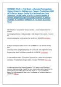 NURS6521 Week 11 Final Exam &colon; Advanced Pharmacology&colon; &NewLine;Walden University Updated most Frequent Tested Exam 2026 &NewLine;WITH Recent Newest Verified And Well Analyzed Exam &NewLine;Questions  &lpar;Actual Exam 2026-2027&rpar; Correct Detailed & &NewLine;Verified ANSWERS &lpar;100&percnt; Accurate 