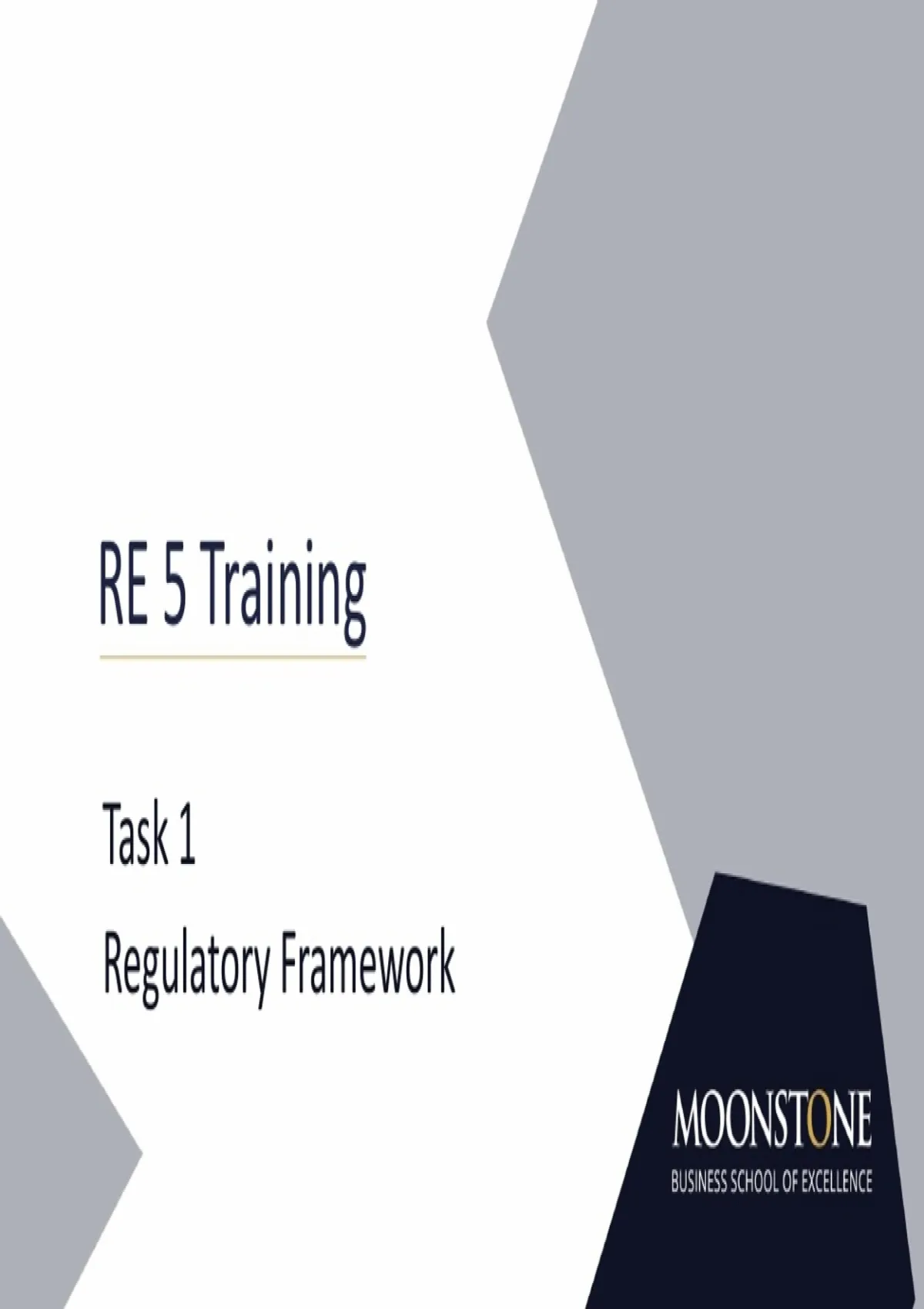 full RE5 guide - Regulatory Examination 5 - Stuvia SA