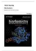 Test Bank &mdash; Biochemistry&comma; 7th Edition &lpar;Garrett&comma; 2023&rpar;&comma; Chapters 1-32 &vert; All Chapters Covered