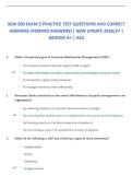 SCM 300 EXAM 2 PRACTICE TEST QUESTIONS AND CORRECT ANSWERS &lpar;VERIFIED ANSWERS&rpar; &vert; NEW UPDATE 2026&sol;27 &vert; GRADED A&plus; &vert; ASU