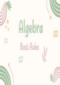 Grade 8-9 Algebra Rules Recap for Maths&NewLine;
