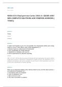 NRNP 6531 primary care adults gerontology EXAM A&plus; GRADE ASSURED COMPLETE SOLUTIONS AND VERIFIED ANSWERS