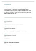 NURS 613 advanced pharmacology EXAM A&plus; GRADE ASSURED COMPLETE SOLUTIONS AND VERIFIED ANSWERS