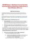 WGU D080 Managing in a Global Business Environment Study Guide 2026 &vert; OA Prep &vert; Questions & Answers &vert; Pass First Try