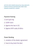AFIP TEST LATEST UPDATED 2026 ACTUAL FINAL EXAM WITH COMPLETE DETAILED QUESTIONS AND CORRECT BOLD ANSWERS GUARANTEED A&plus; GRADED