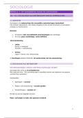 Samenvatting -  Sociologie